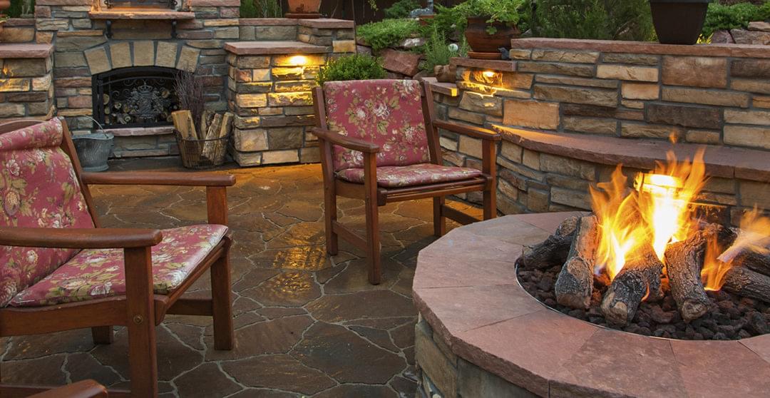 Backyard patio and outdoor seating area design